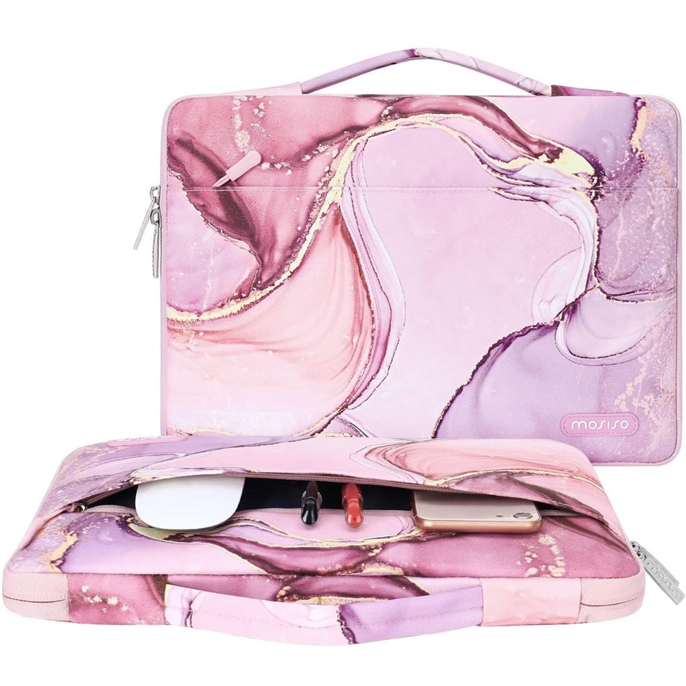 Pink Marble Laptop Sleeve